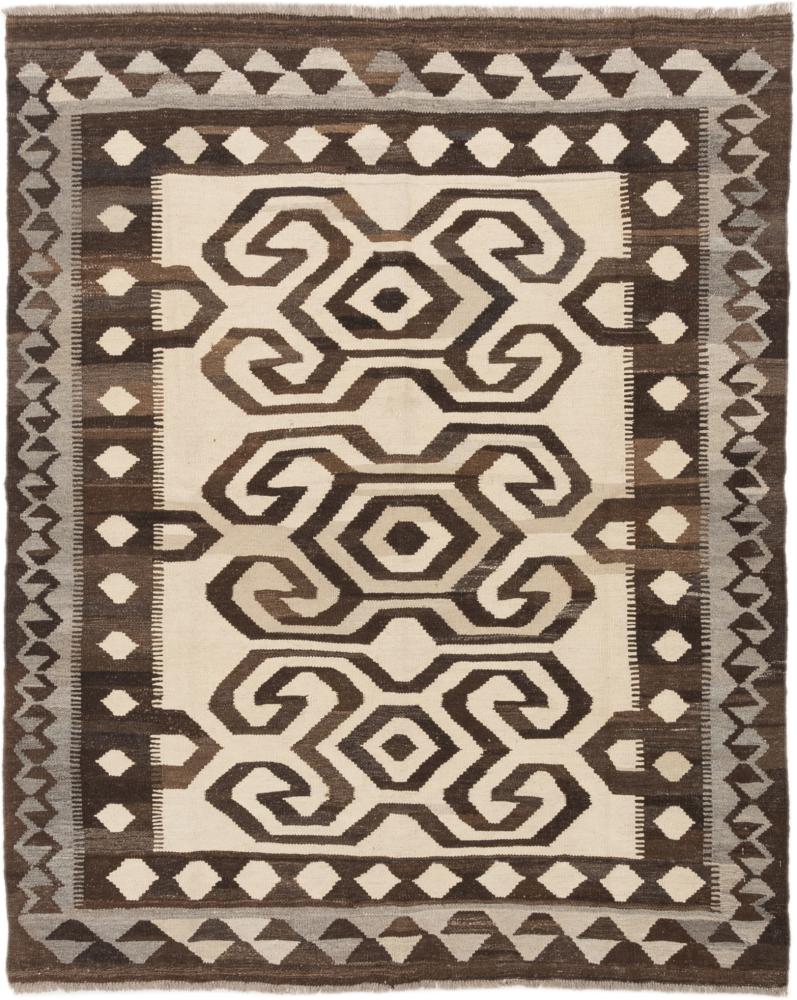 Afghan rug Kilim Afghan Heritage 6'1"x5'0" 6'1"x5'0", Persian Rug Woven by hand
