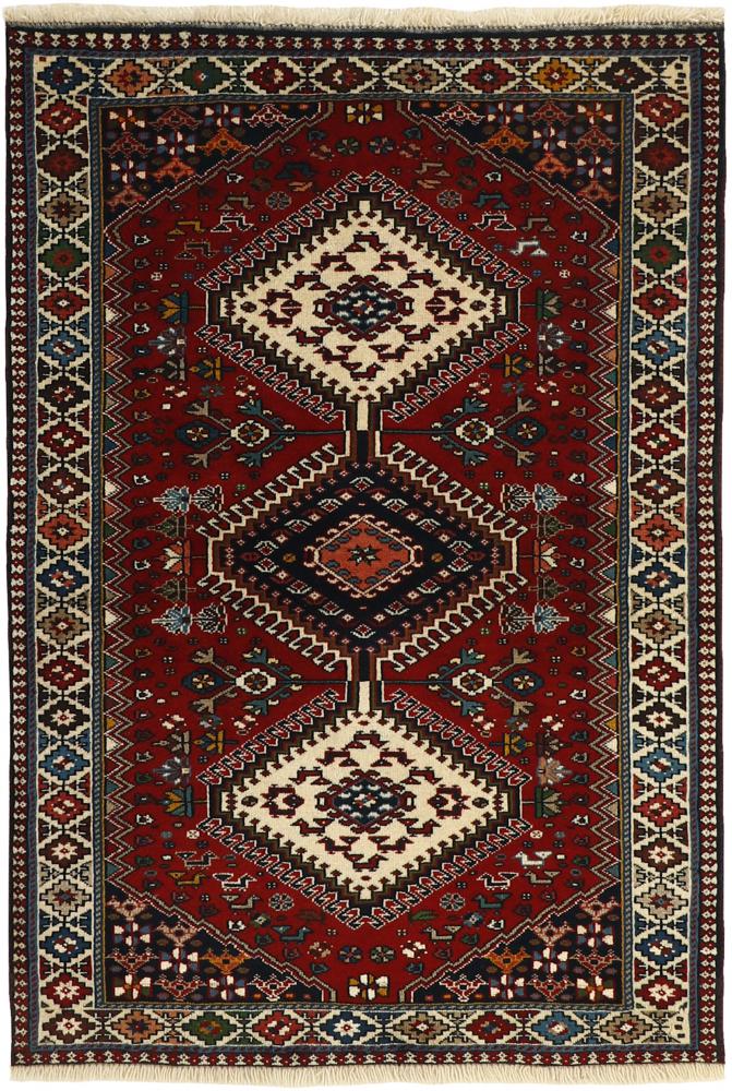 Tappeto persiano Yalameh 4'11"x3'3" 4'11"x3'3", Tappeto persiano Annodato a mano