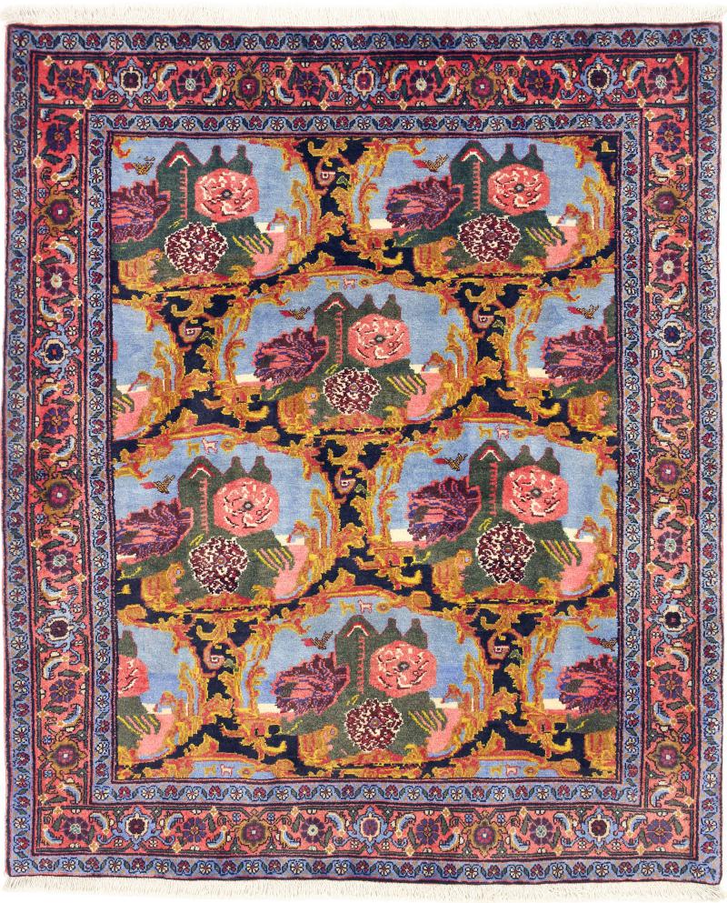 Perzisch tapijt Sanandaj 150x129 150x129, Perzisch tapijt Handgeknoopte