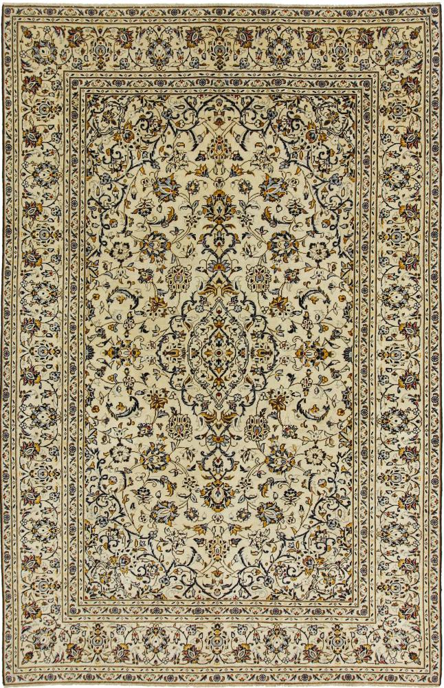 Persian Rug Keshan 9'9"x6'4" 9'9"x6'4", Persian Rug Knotted by hand