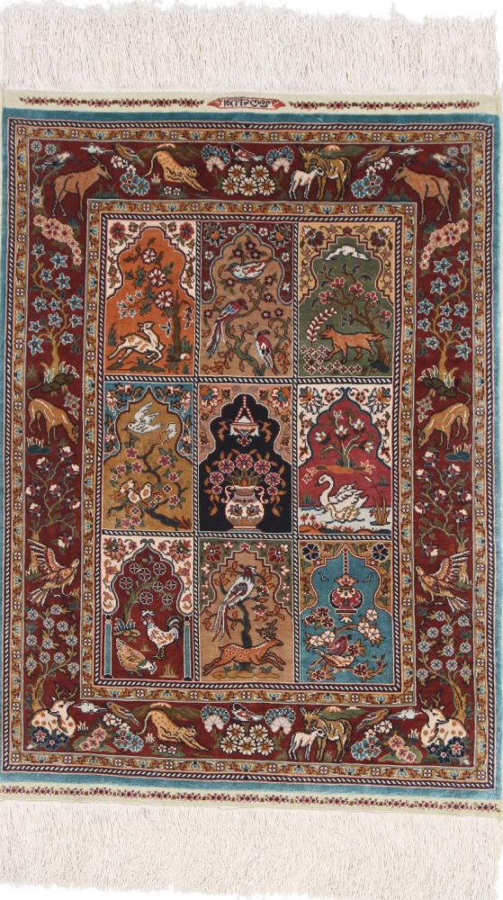  Hereke 71x53 71x53, Persian Rug Knotted by hand