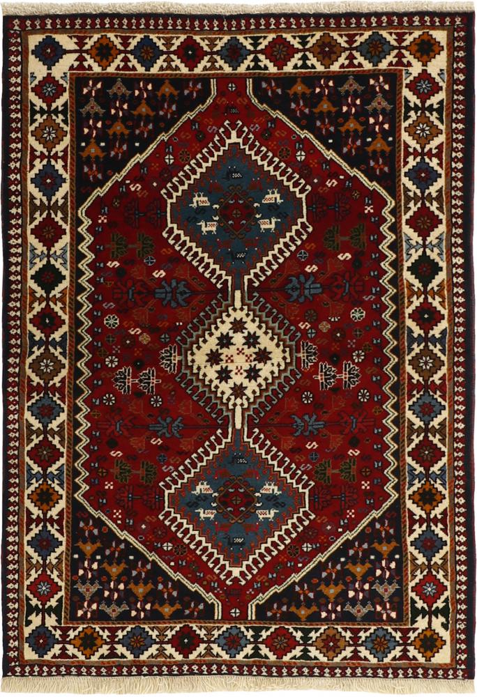 Tapis persan Yalameh 148x100 148x100, Tapis persan Noué à la main