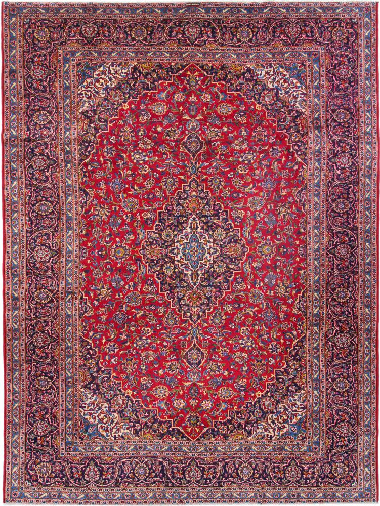 Persian Rug Keshan 13'4"x10'0" 13'4"x10'0", Persian Rug Knotted by hand