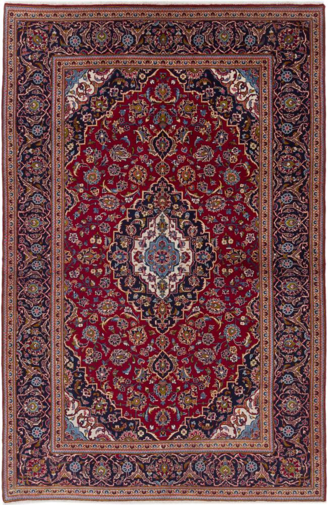 Persian Rug Keshan 10'2"x6'7" 10'2"x6'7", Persian Rug Knotted by hand
