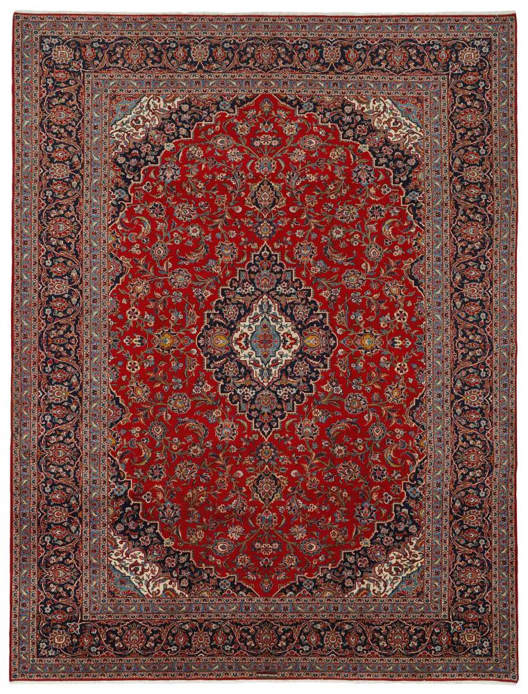 Persian Rug Keshan 13'5"x10'1" 13'5"x10'1", Persian Rug Knotted by hand