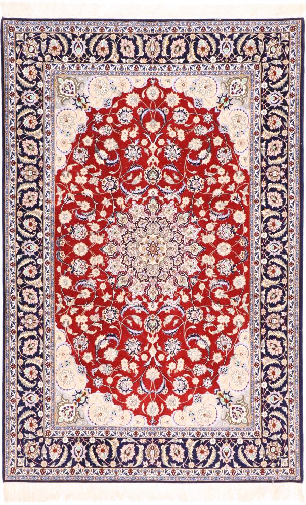Perzisch tapijt Isfahan Zijden Pool 7'11"x5'2" 7'11"x5'2", Perzisch tapijt Handgeknoopte