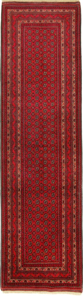 Afghan rug Afghan Mauri 9'8"x2'9" 9'8"x2'9", Persian Rug Knotted by hand
