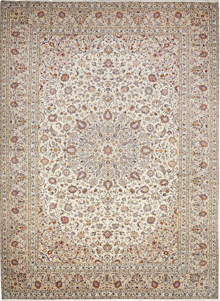 Persian Rug Keshan 13'1"x9'8" 13'1"x9'8", Persian Rug Knotted by hand