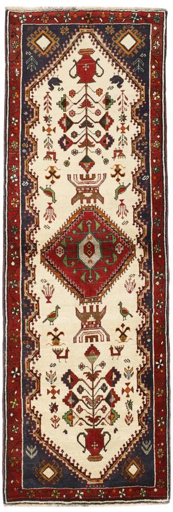 Persian Rug Ghashghai 7'5"x2'6" 7'5"x2'6", Persian Rug Knotted by hand