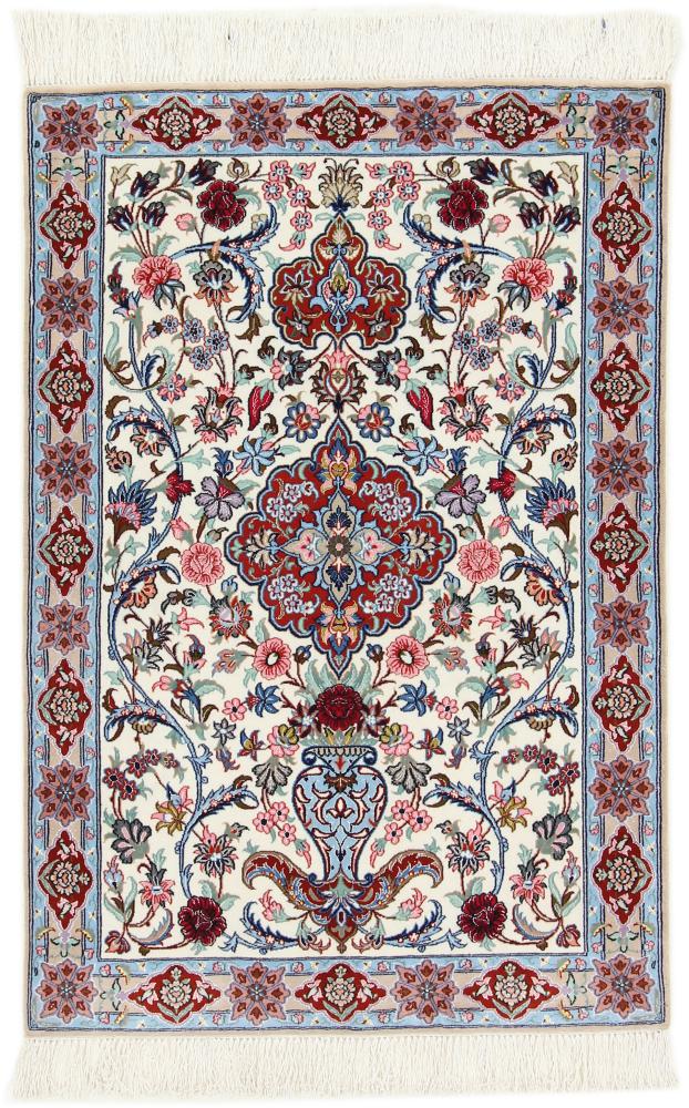 Persisk matta Isfahan Silkesvarp 130x88 130x88, Persisk matta Knuten för hand