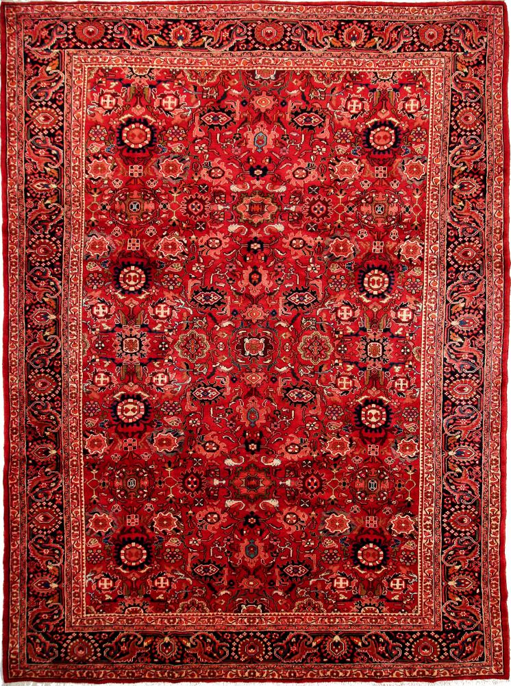 Persian Rug Nahavand 12'1"x9'0" 12'1"x9'0", Persian Rug Knotted by hand