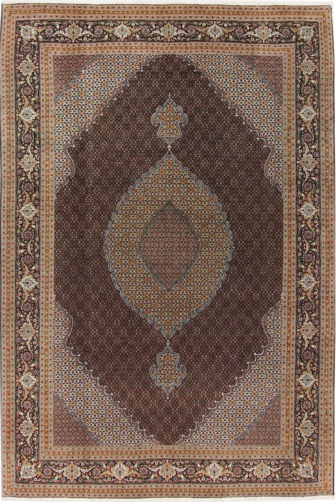 Persian Rug Tabriz 9'10"x6'7" 9'10"x6'7", Persian Rug Knotted by hand