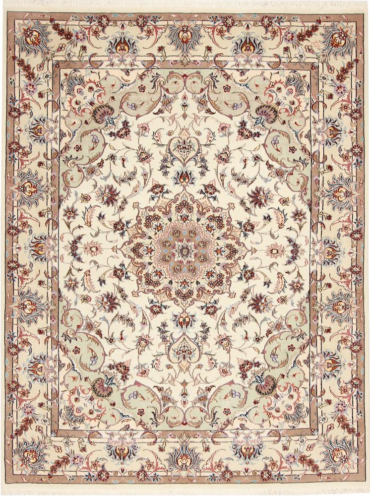 Persian Rug Tabriz Designer 6'4"x4'11" 6'4"x4'11", Persian Rug Knotted by hand