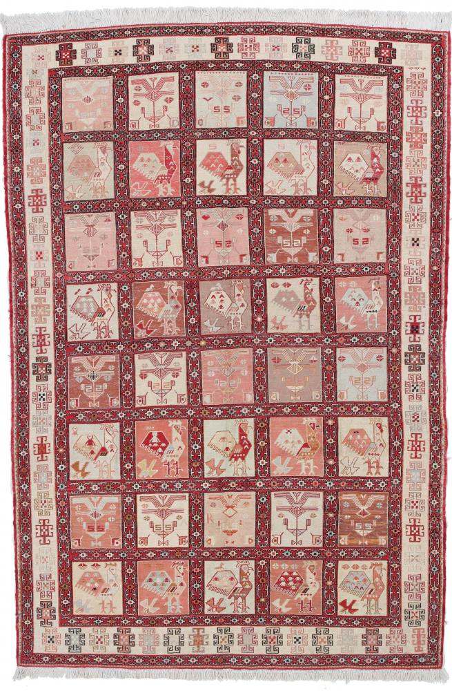  ペルシャ絨毯 キリム Soumak Shahsavan 194x134 194x134,  ペルシャ絨毯 手織り