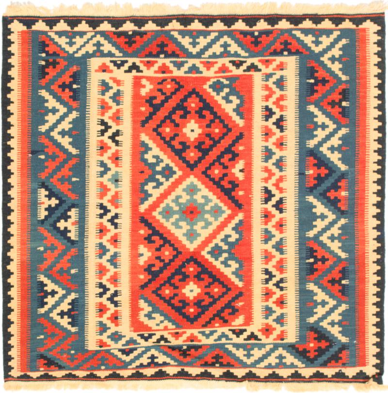 Persisk matta Kilim Fars 105x100 105x100, Persisk matta handvävd 