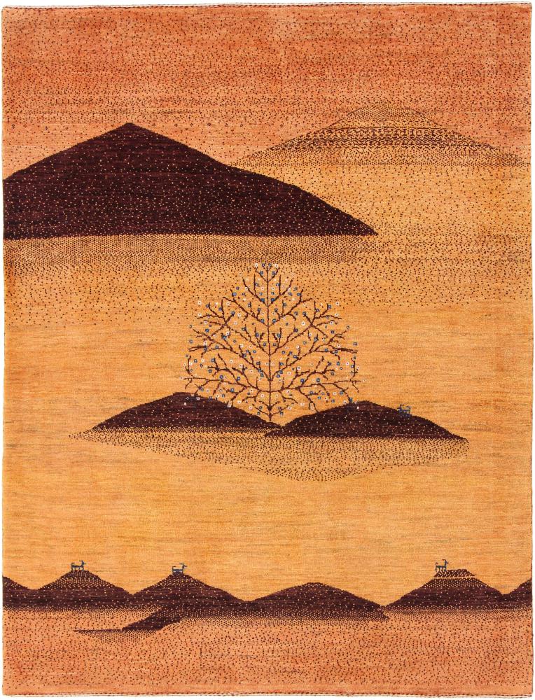 Perzisch tapijt Perzisch Gabbeh Loribaft Nowbaft 6'4"x4'10" 6'4"x4'10", Perzisch tapijt Handgeknoopte