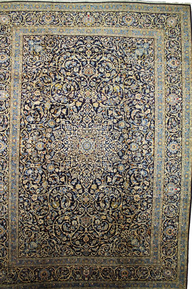 Tapis Oriental Tapis Kashan 130x180 cm Tissé main 100% laine Gold k6