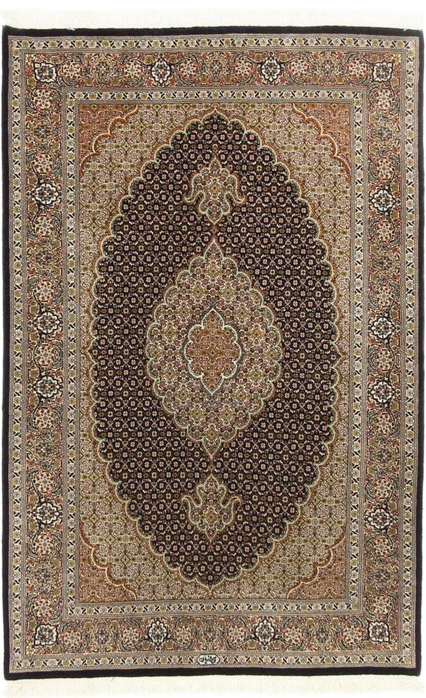 Persian Rug Tabriz Mahi Signed Silk Warp 151x98 151x98, Persian Rug Knotted by hand
