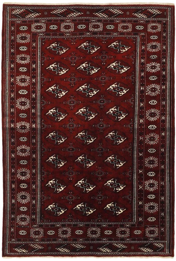 Persisk tæppe Turkaman 251x166 251x166, Persisk tæppe Knyttet i hånden