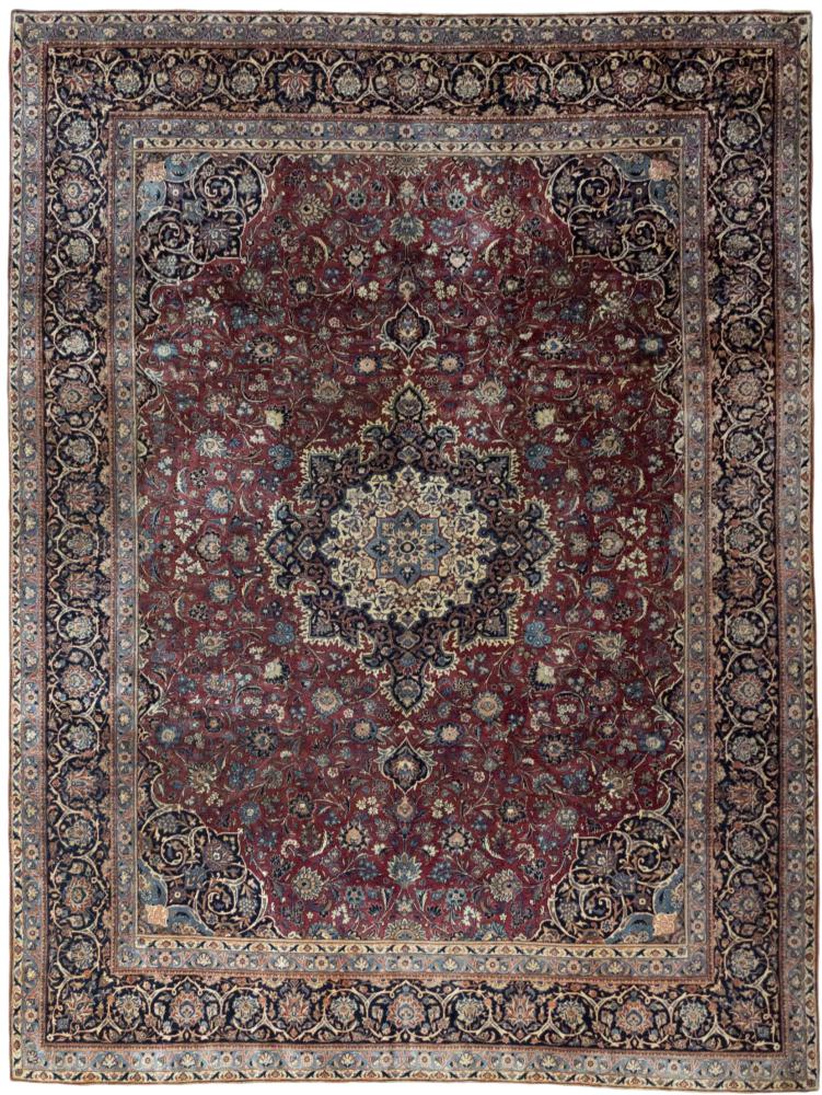 Perzisch tapijt Keshan Antiek 369x278 369x278, Perzisch tapijt Handgeknoopte