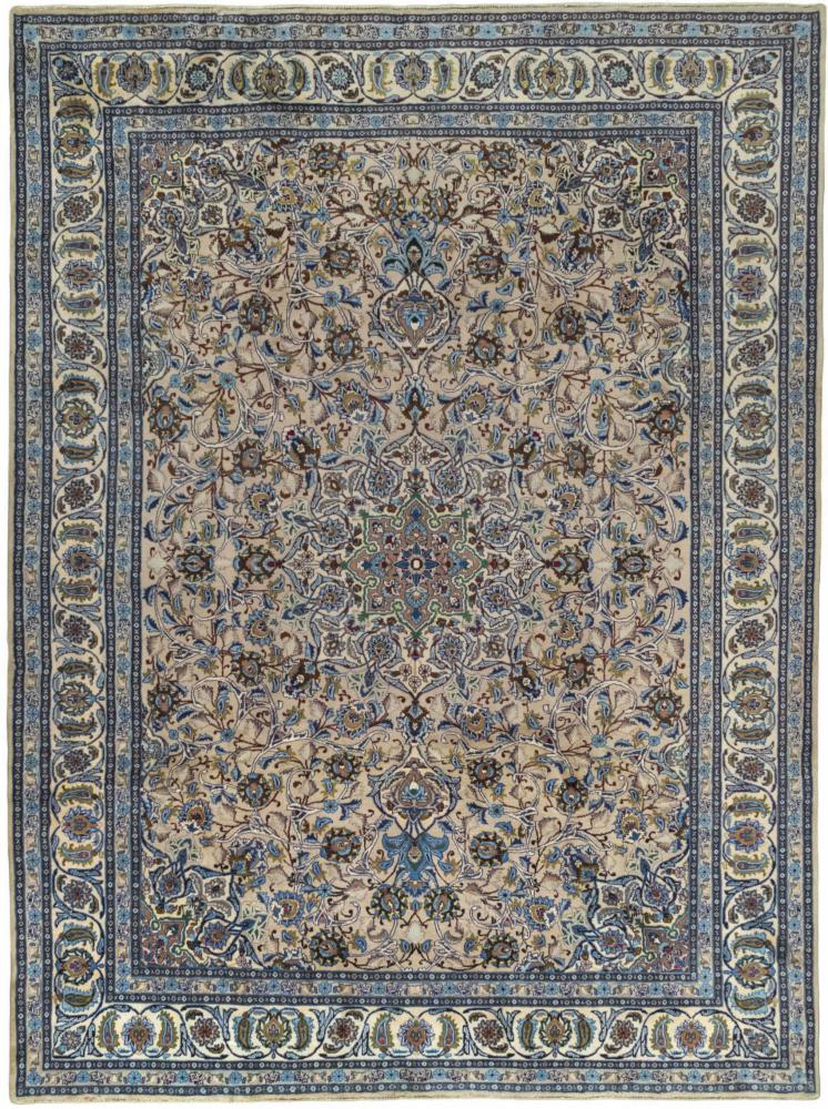 Tapis persan Kashan 398x296 398x296, Tapis persan Noué à la main