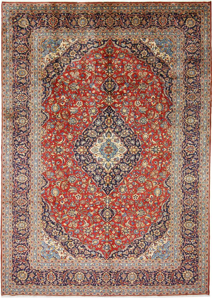 Persian Rug Keshan 13'5"x9'6" 13'5"x9'6", Persian Rug Knotted by hand