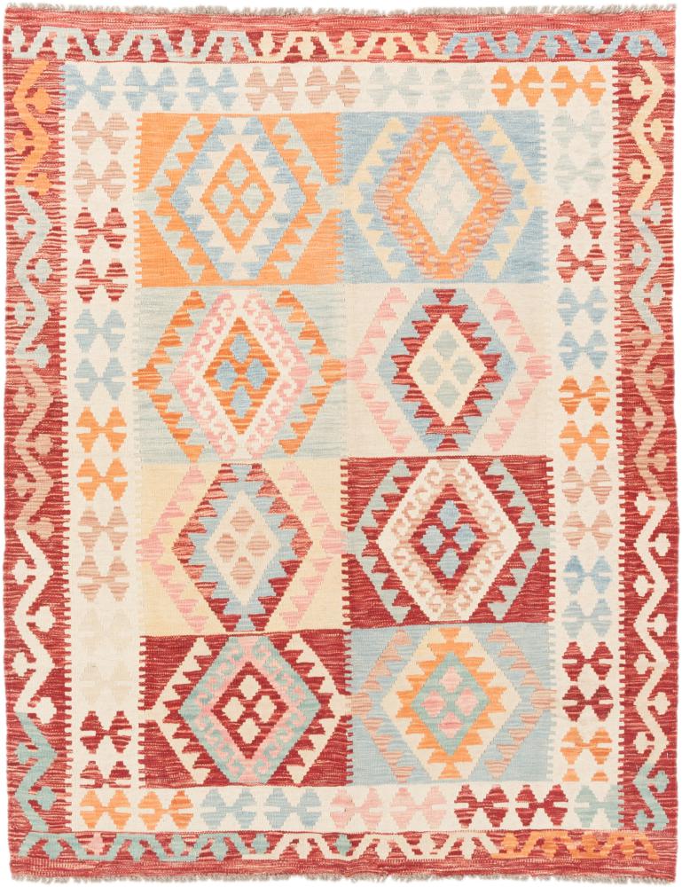 Alfombra afgana Kilim Afghan 192x152 192x152, Alfombra persa Tejido a mano