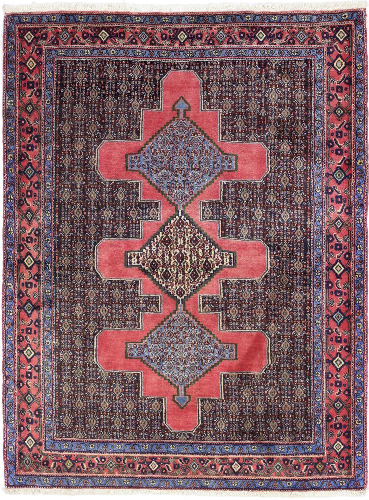 Persian Rug Sanandaj 5'4"x4'0" 5'4"x4'0", Persian Rug Knotted by hand