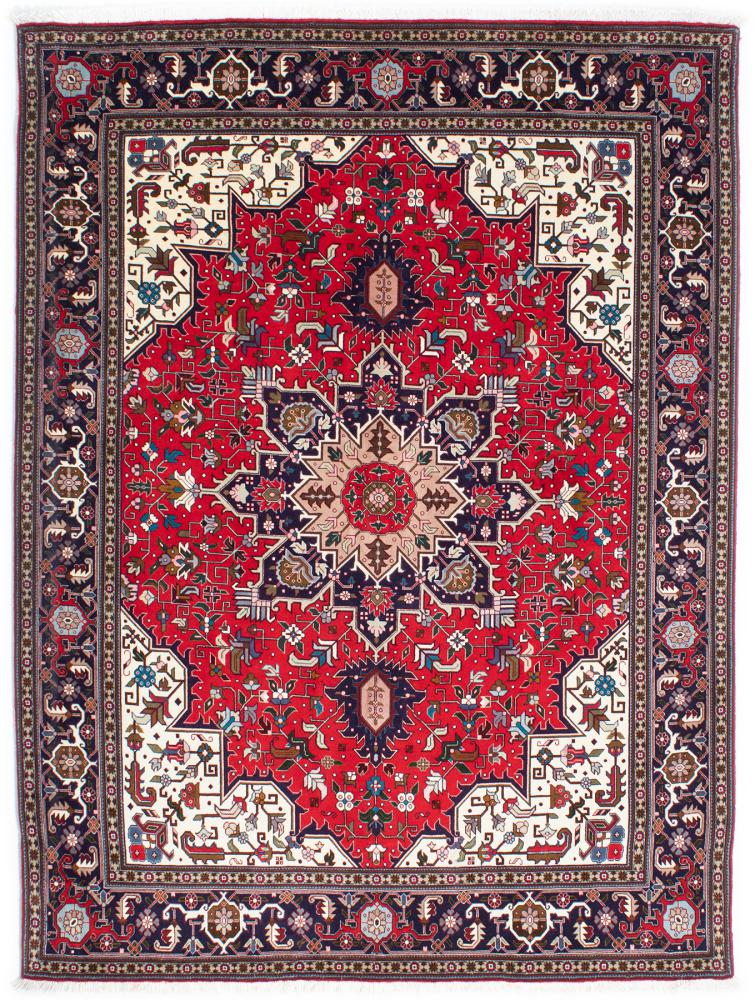 Persian Rug Tabriz 50Raj 6'7"x5'1" 6'7"x5'1", Persian Rug Knotted by hand