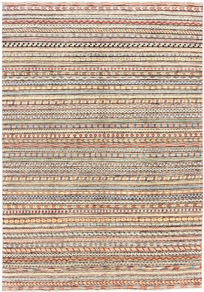 Afghan rug Nimbaft 9'9"x6'10" 9'9"x6'10", Persian Rug Knotted by hand