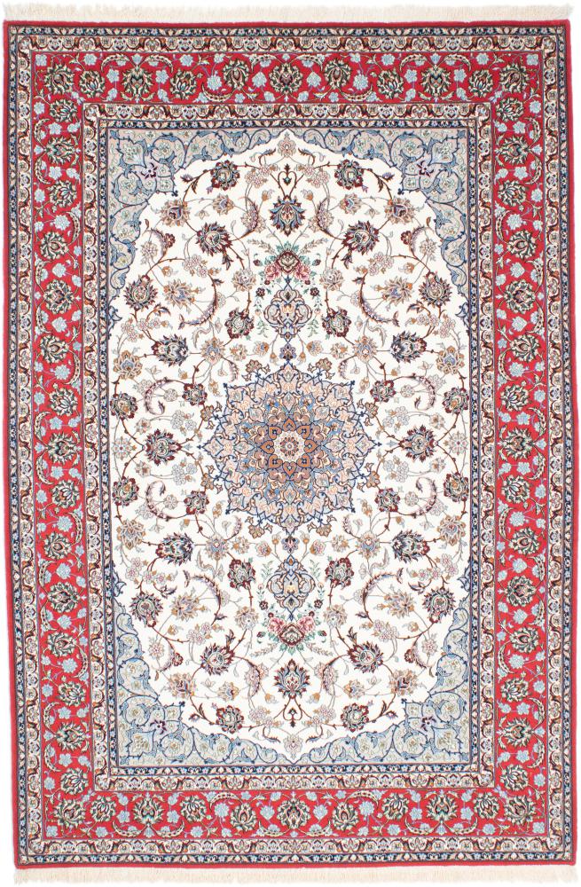 Perserteppich Isfahan Seidenkette 239x157 239x157, Perserteppich Handgeknüpft