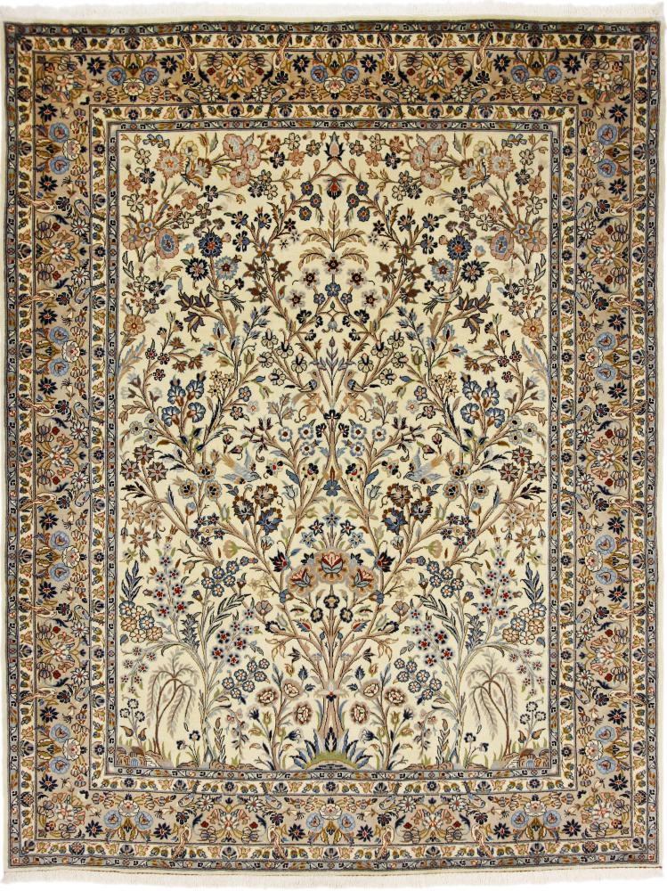Persian Rug Keshan 9'1"x7'1" 9'1"x7'1", Persian Rug Knotted by hand