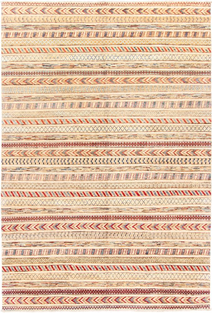 Afghan rug Nimbaft 8'11"x6'0" 8'11"x6'0", Persian Rug Knotted by hand
