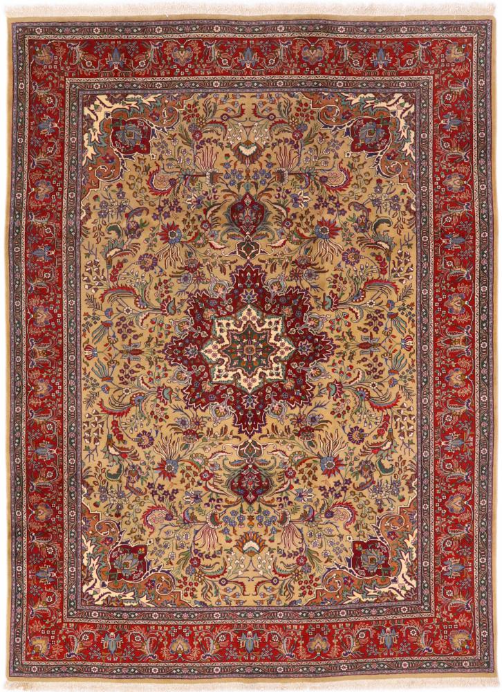 Persian Rug Tabriz 9'3"x6'6" 9'3"x6'6", Persian Rug Knotted by hand