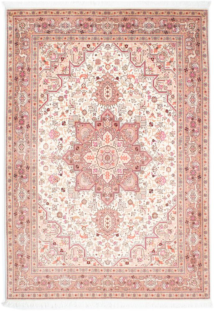 Tapis persan Tabriz 50Raj 208x148 208x148, Tapis persan Noué à la main