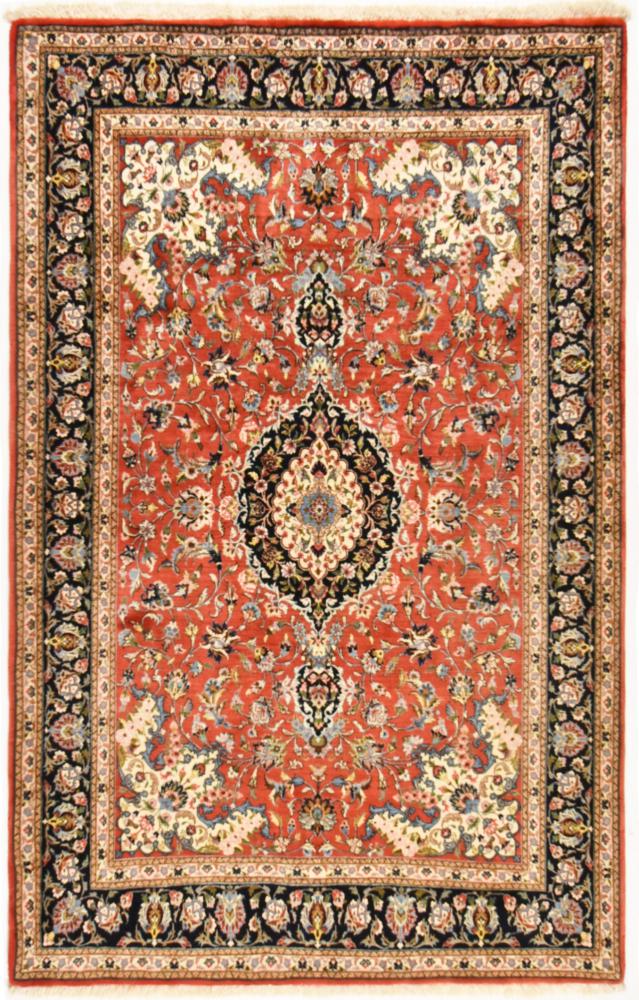 Persian Rug Eilam Silk Warp 7'2"x4'7" 7'2"x4'7", Persian Rug Knotted by hand