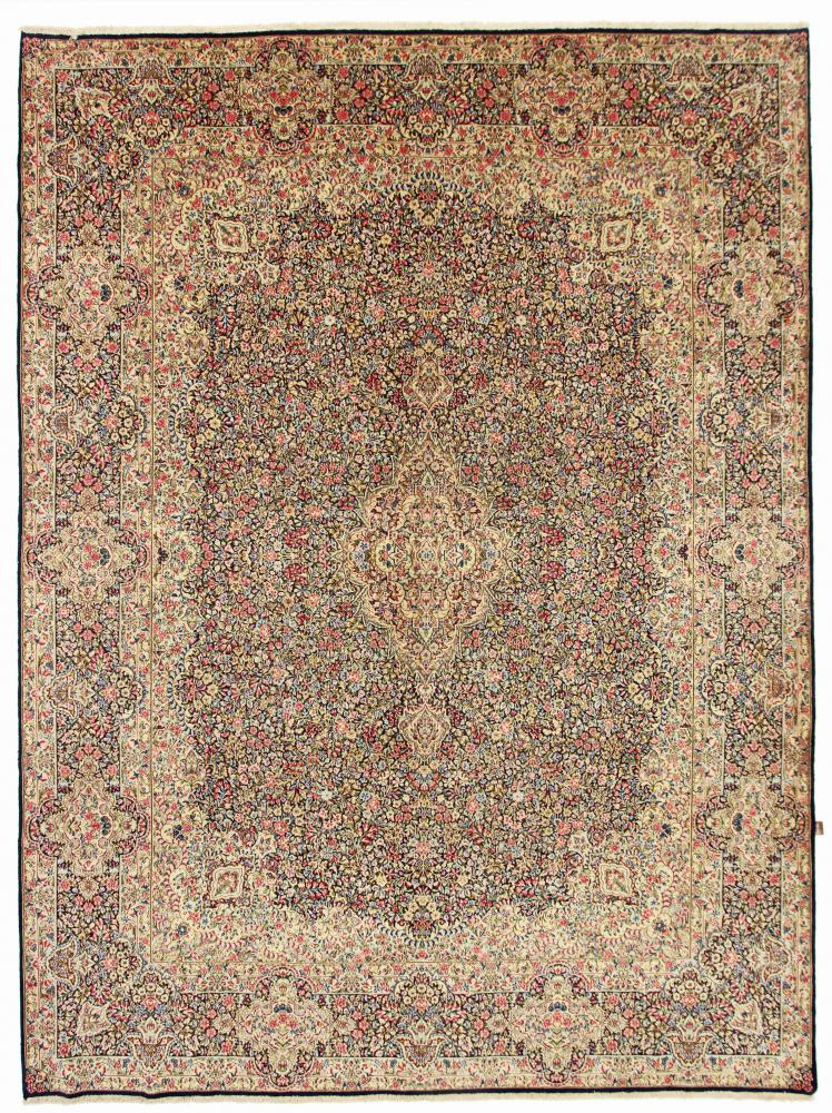 Persian Rug Kerman Old 13'2"x9'8" 13'2"x9'8", Persian Rug Knotted by hand