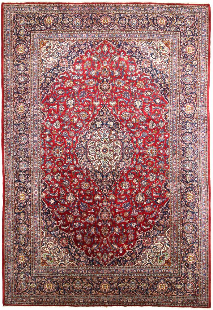 Persisk tæppe Keshan Antikke 412x276 412x276, Persisk tæppe Knyttet i hånden