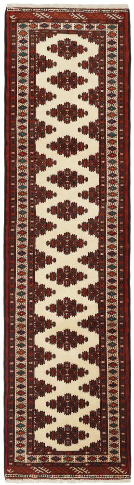 Persian Rug Turkaman 9'8"x2'8" 9'8"x2'8", Persian Rug Knotted by hand