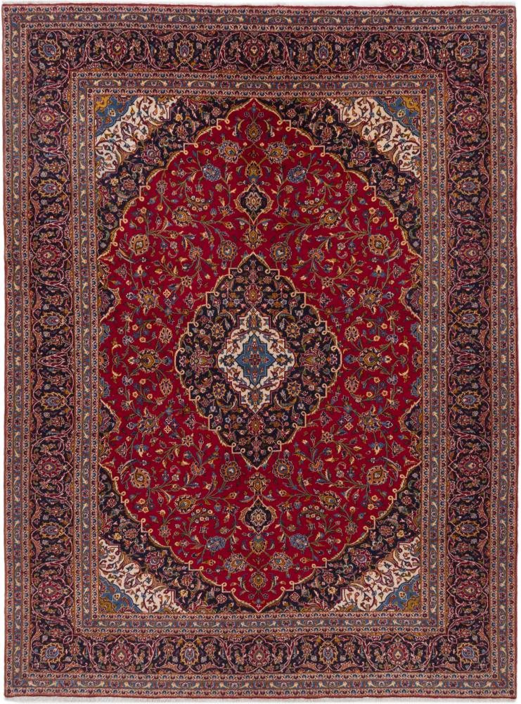 Tapis persan Kashan 13'1"x9'10" 13'1"x9'10", Tapis persan Noué à la main