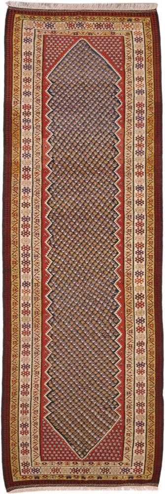 Persian Rug Kilim Fars Antique 17'10"x5'11" 17'10"x5'11", Persian Rug Woven by hand