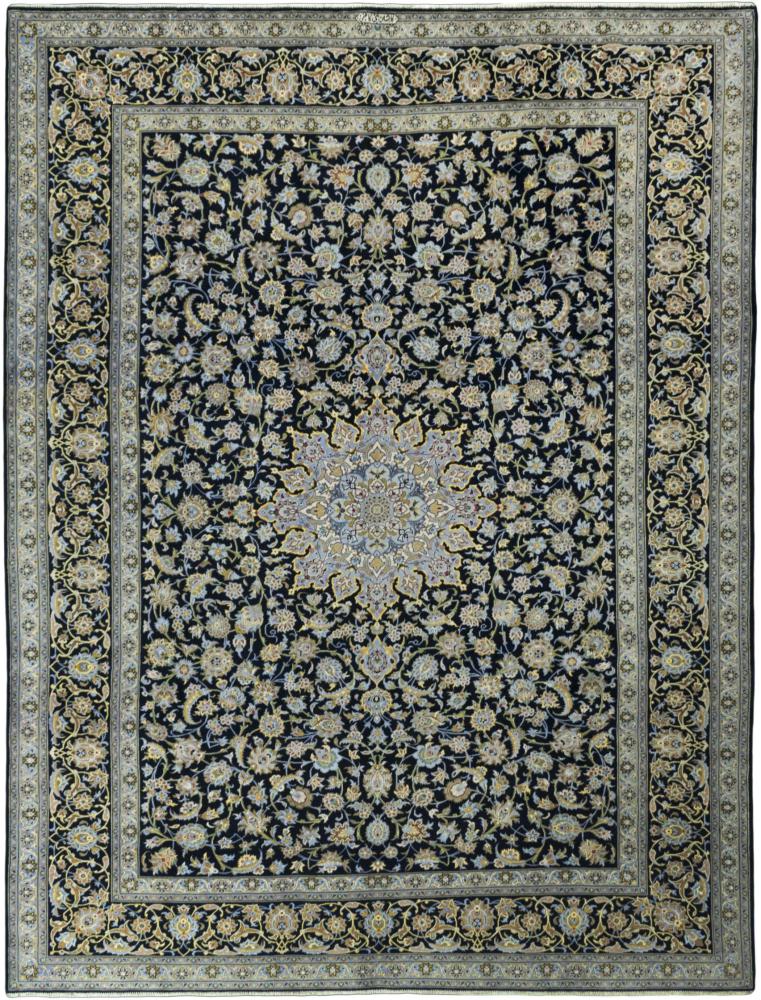 Persian Rug Keshan 12'7"x9'8" 12'7"x9'8", Persian Rug Knotted by hand