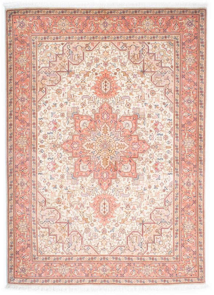 Persian Rug Tabriz 50Raj 6'8"x4'11" 6'8"x4'11", Persian Rug Knotted by hand