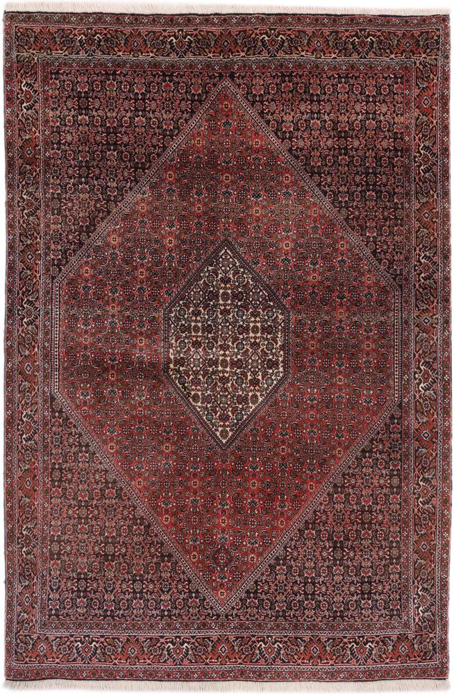 Tapis persan Bidjar 7'8"x5'1" 7'8"x5'1", Tapis persan Noué à la main