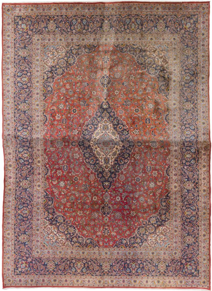 Tapis persan Kashan Ancien 490x350 490x350, Tapis persan Noué à la main