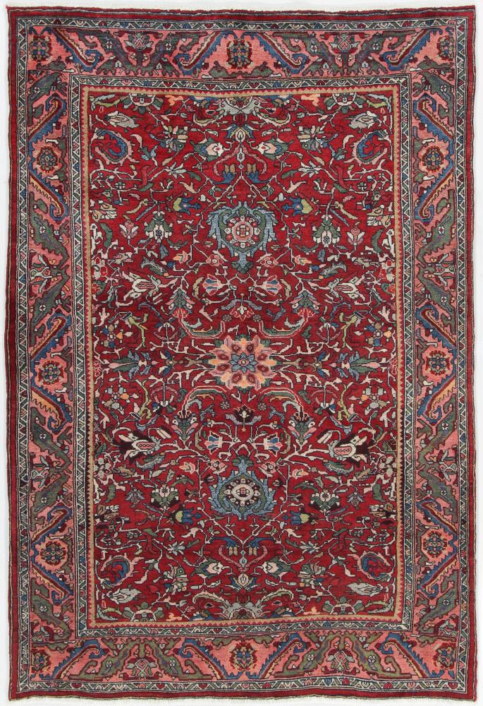 Persian Rug Bidjar Antique 6'6"x4'4" 6'6"x4'4", Persian Rug Knotted by hand