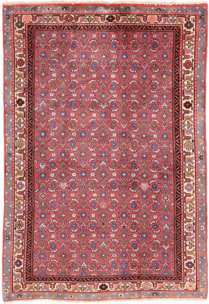 Persian Rug Wiss 4'9"x3'4" 4'9"x3'4", Persian Rug Knotted by hand