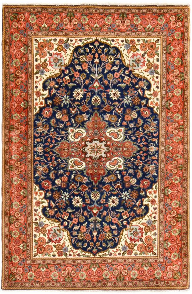  ペルシャ絨毯 Eilam 絹の縦糸 207x138 207x138,  ペルシャ絨毯 手織り