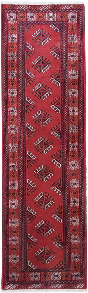 Persian Rug Turkaman 9'1"x2'9" 9'1"x2'9", Persian Rug Knotted by hand