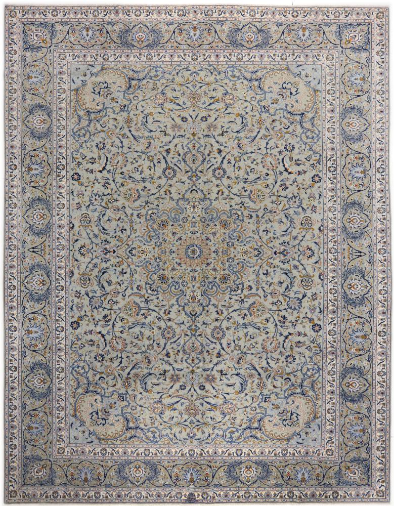 Persian Rug Keshan Antique 13'3"x10'3" 13'3"x10'3", Persian Rug Knotted by hand